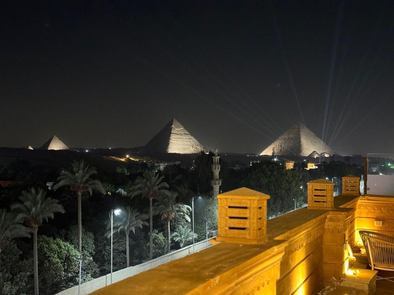 Taj Pyramids View Inn Kafret el-Gabal Kültér fotó