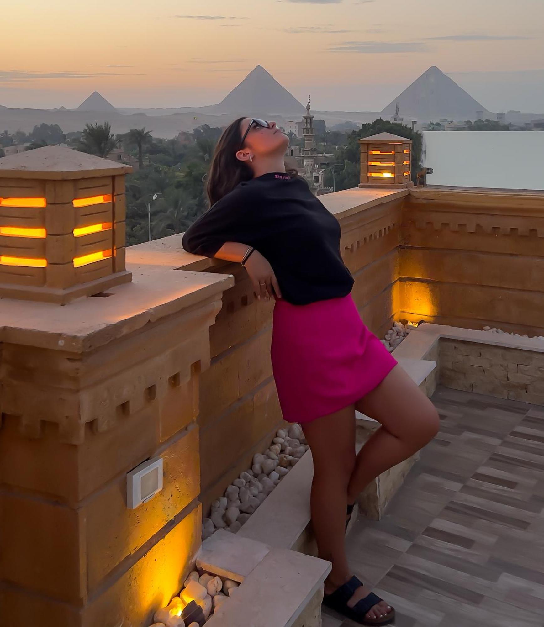 Taj Pyramids View Inn Kafret el-Gabal Kültér fotó